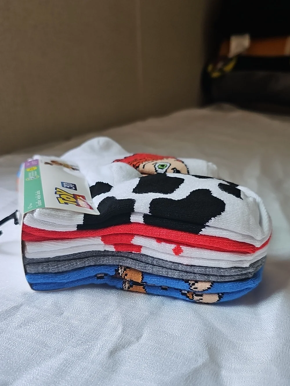 Disney-Toy Story Toddler Size 4T-5T Ankle Socks 10 Pairs Multicolor New